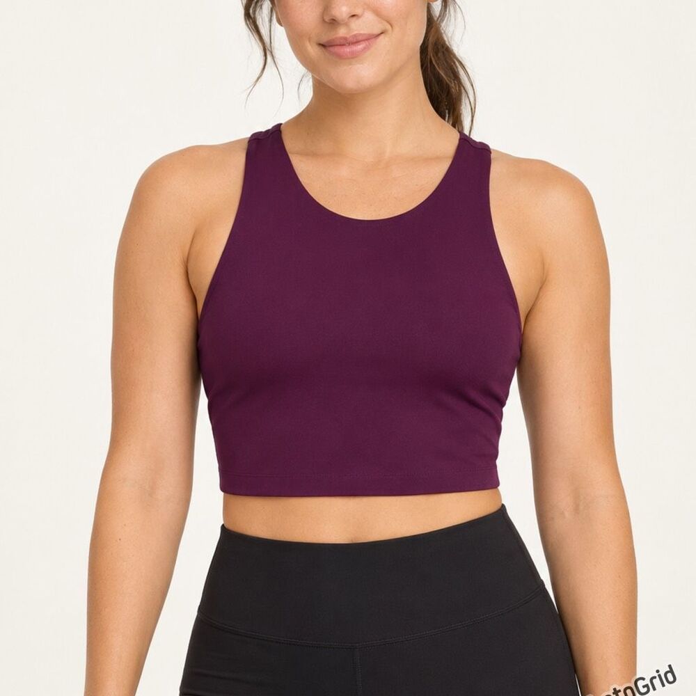 Girlfriend Collective Paloma Racerback Sports Bra Medium Purple women